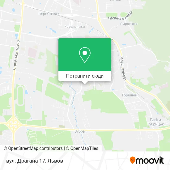 Карта вул. Драгана 17