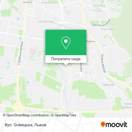 Карта Вул. Освицька
