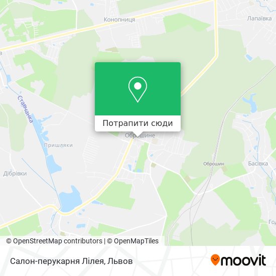 Карта Салон-перукарня Лілея