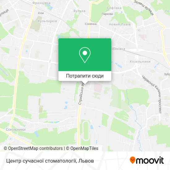 Карта Центр сучасної стоматології