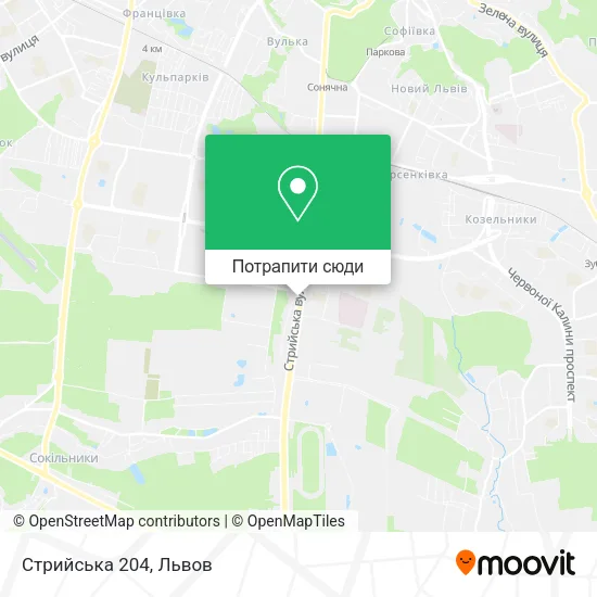 Карта Стрийська 204