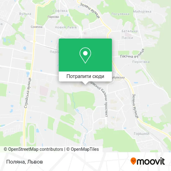 Карта Поляна
