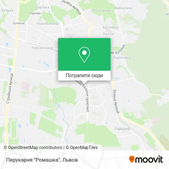 Карта Перукарня "Ромашка"