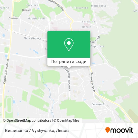 Карта Вишиванка / Vyshyvanka