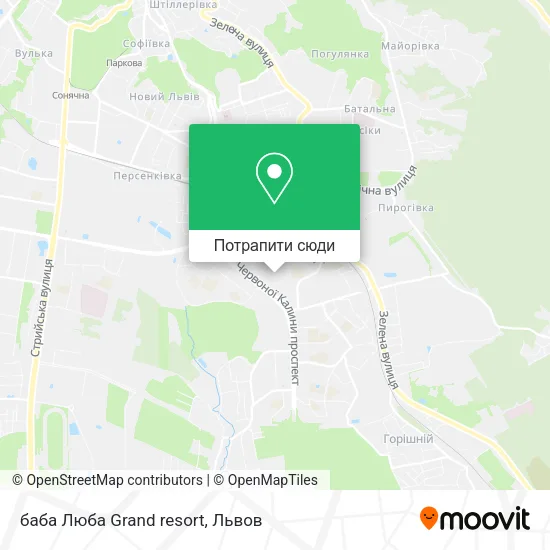 Карта баба Люба Grand resort