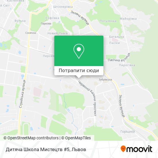 Карта Дитяча Школа Мистецтв #5