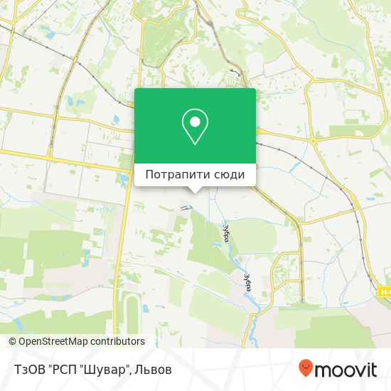 Карта ТзОВ "РСП "Шувар"