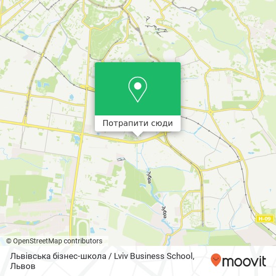 Карта Львівська бізнес-школа / Lviv Business School