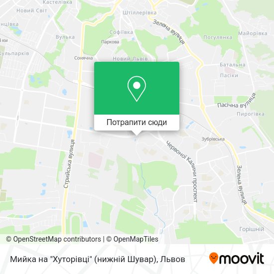 Карта Мийка на "Хуторівці" (нижній Шувар)