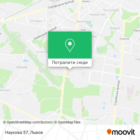 Карта Наукова 57