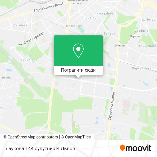 Карта наукова 144 супутник 🅿️