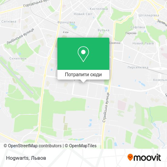 Карта Hogwarts
