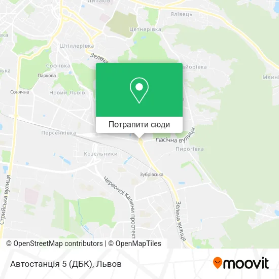 Карта Автостанція 5 (ДБК)