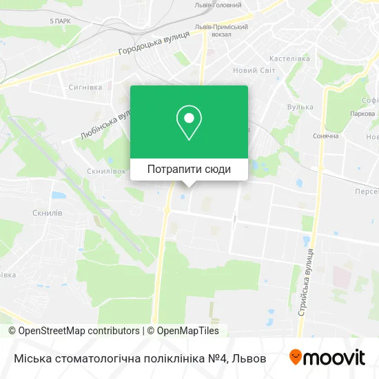 Карта Міська стоматологічна поліклініка №4