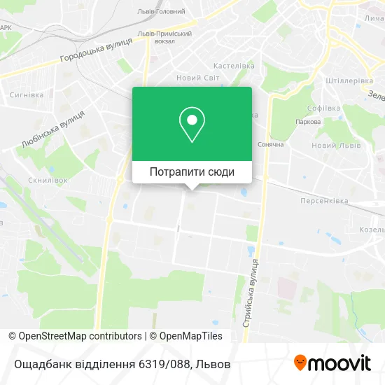 Карта Ощадбанк відділення 6319/088