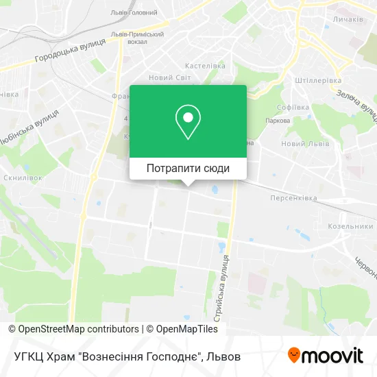 Карта УГКЦ Храм "Вознесіння Господнє"