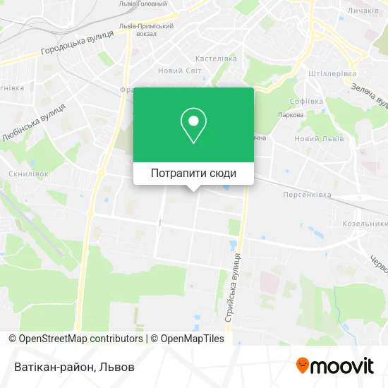 Карта Ватікан-район
