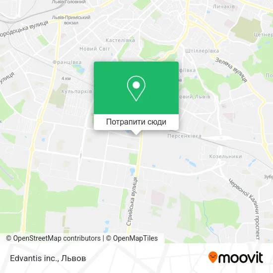 Карта Edvantis inc.