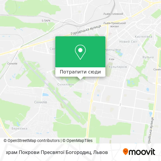 Карта храм Покрови Пресвятої Богородиц