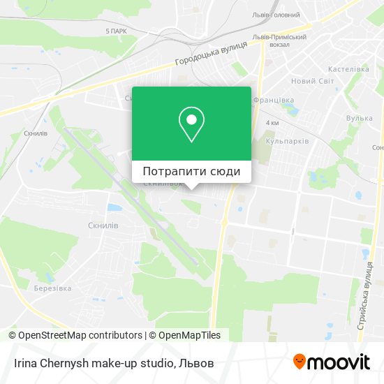 Карта Irina Chernysh make-up studio