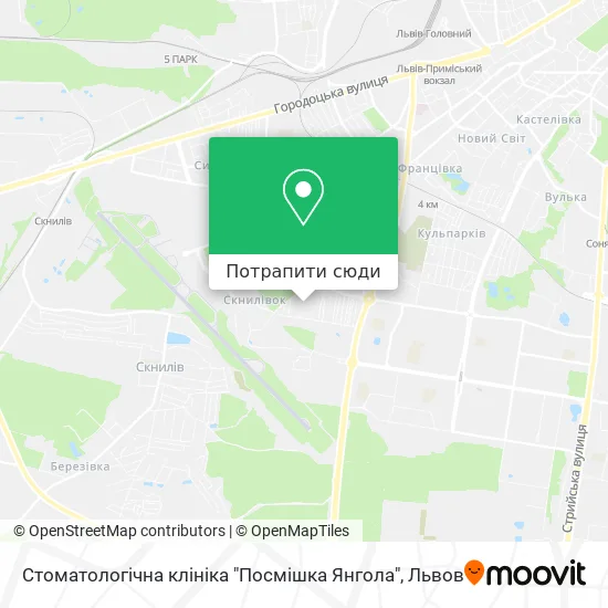 Карта Стоматологічна клініка "Посмішка Янгола"