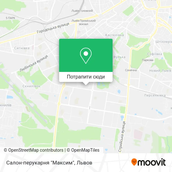 Карта Салон-перукарня "Максим"