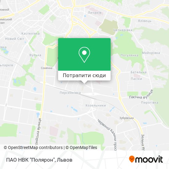 Карта ПАО НВК "Полярон"