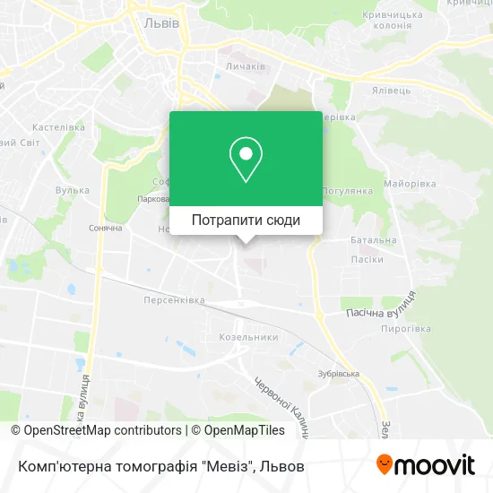 Карта Комп'ютерна томографія "Мевіз"