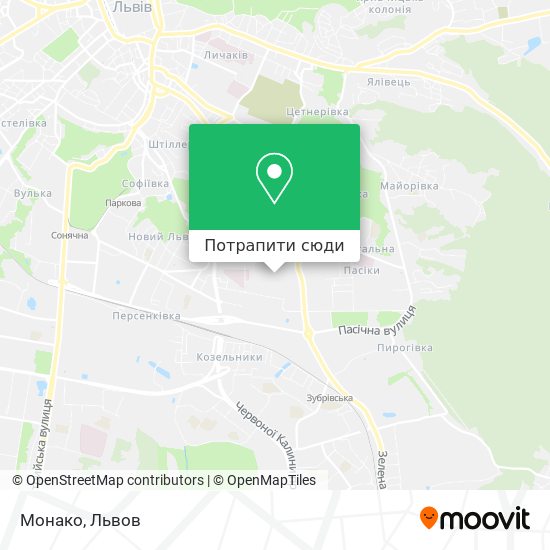 Карта Монако