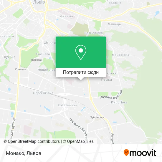 Карта Монако