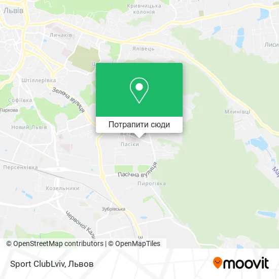 Карта Sport ClubLviv