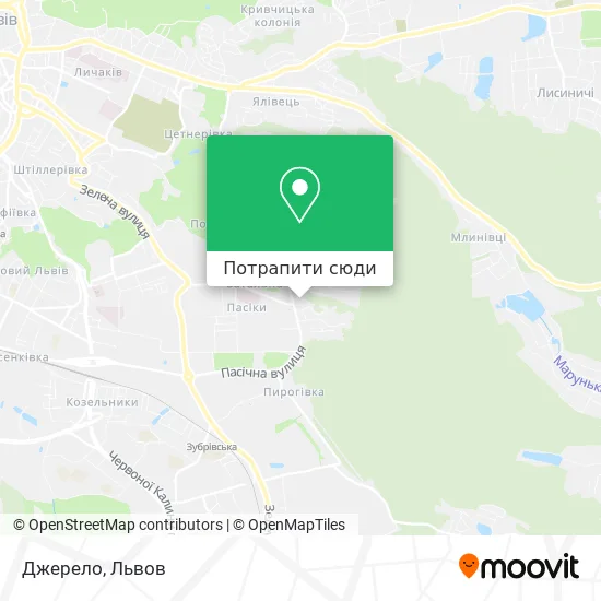 Карта Джерело
