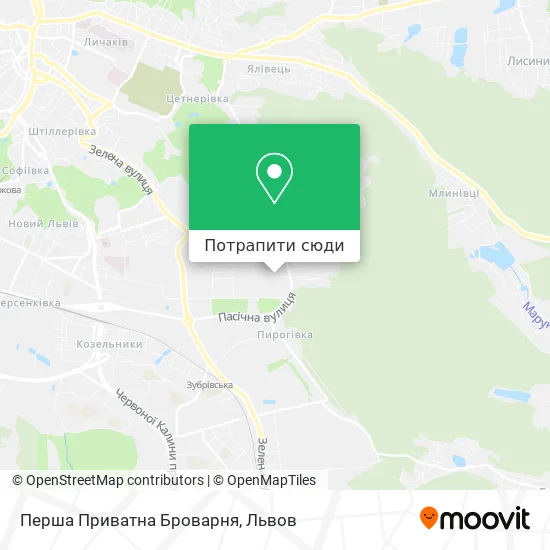 Карта Перша Приватна Броварня