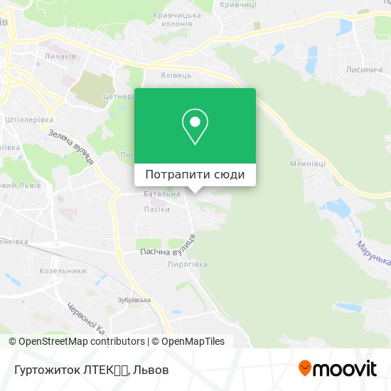 Карта Гуртожиток ЛТЕК🍷🏩