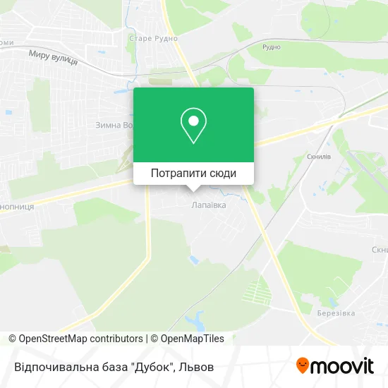 Карта Відпочивальна база "Дубок"