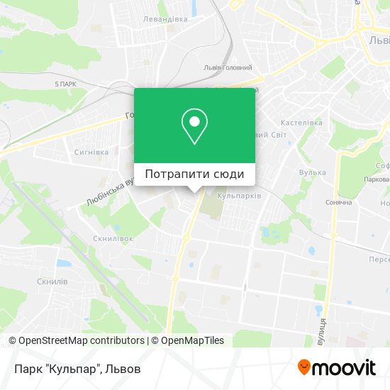 Карта Парк "Кульпар"