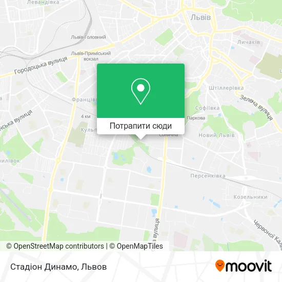 Карта Стадіон Динамо