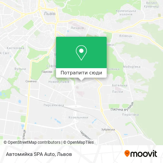 Карта Автомийка SPA Auto