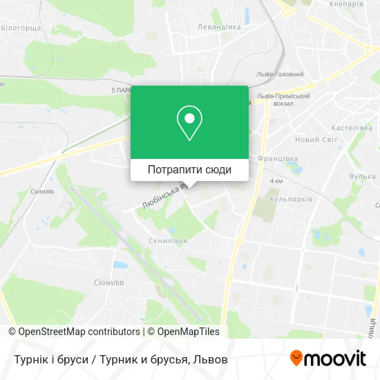 Карта Турнік і бруси / Турник и брусья
