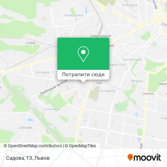 Карта Садова, 13