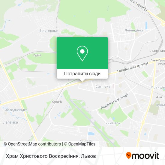 Карта Храм Христового Воскресіння