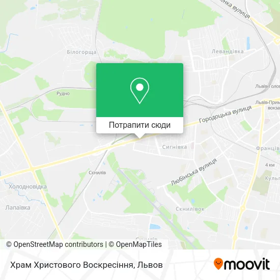 Карта Храм Христового Воскресіння
