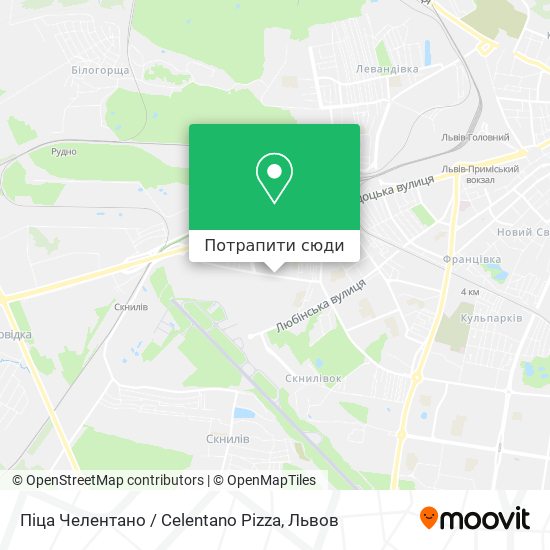 Карта Піца Челентано / Celentano Pizza