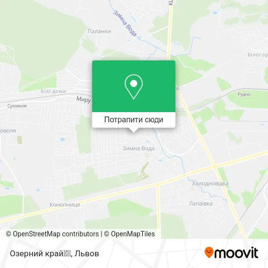 Карта Озерний край🐳🏊