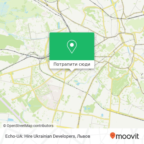 Карта Echo-UA: Hire Ukrainian Developers