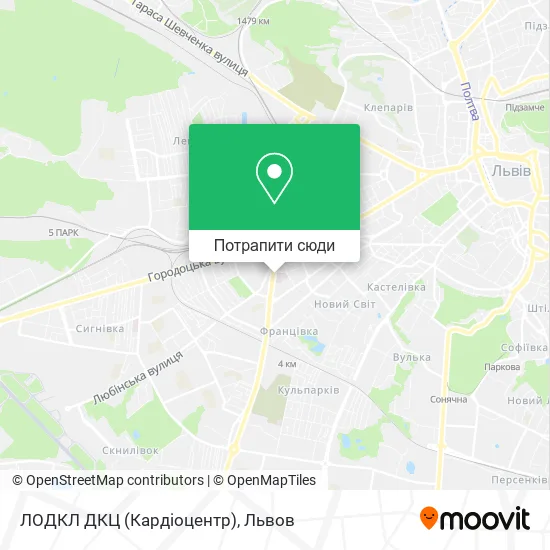 Карта ЛОДКЛ ДКЦ (Кардіоцентр)