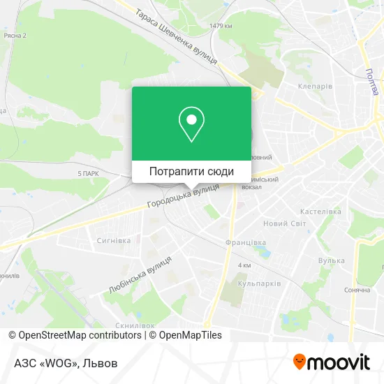 Карта АЗС «WOG»