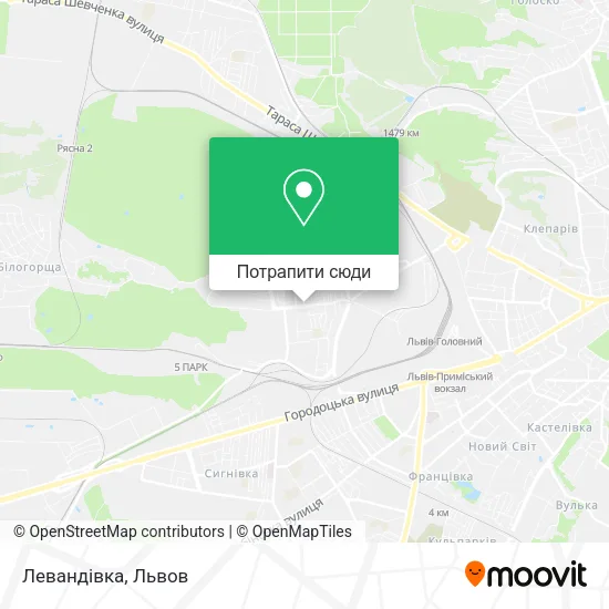 Карта Левандівка