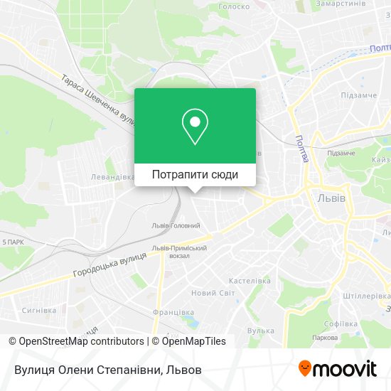 Карта Вулиця Олени Степанівни