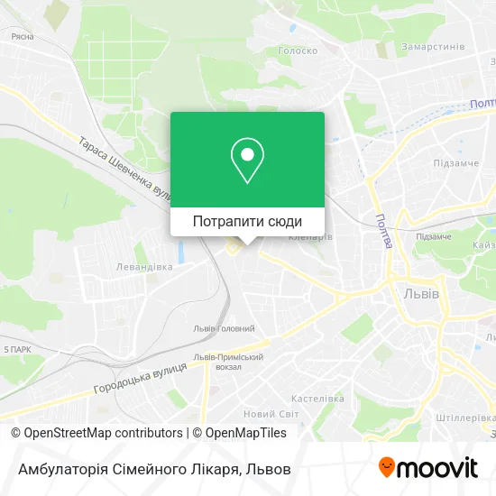 Карта Амбулаторія Сімейного Лікаря